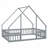 House-Shaped Floor Bed with Fence, Guardrails-834386819-834386831