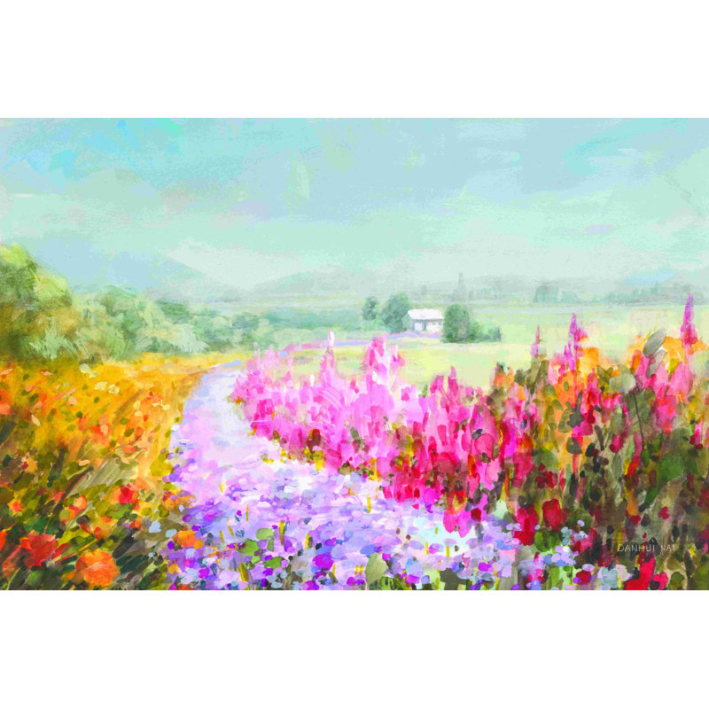 «Drift Garden» par Danhui Nai - Peinture, H 20 po x l 30 po, Toile tendue