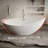 59.06"One-piece Seamless Acrylic Freestanding Crescent Bathtub