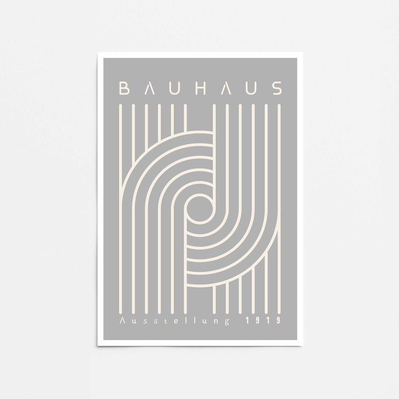 Bauhaus 1919, reproduction d'harmonie linéaire, Unframed, H 16 po x l 12 po x P 0,02 po