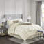 Édredon grand 7 pièces - édredon délicat, taies décoratives, coussins, jupe de lit inclus