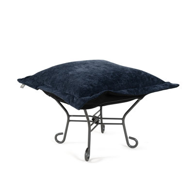 Glenmore Navy Puff Ottoman and Frame
