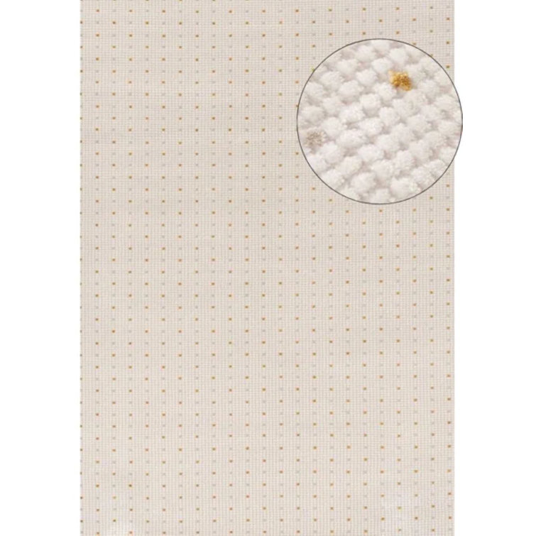 Carmel Modern Dots Cream/Gold Area Rug