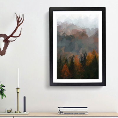 Misty Forest in the Autumn - Picture Frame Graphic Art Print
