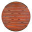 Table basse d'extérieur avec cadre en bois et en métal, abat-jour, l 31,41 po de largeur, 14,56 po de hauteur, ajout élégant avec finition, 23,93 lb, profondeur, idéale pour