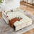 55.51" versatile foldable sofa bed in 3 lengths,  adjustable back and with USB port and ashtray and swivel phone stand