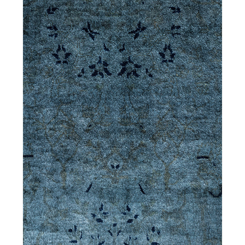 Overdyed One-of-a-Kind 2' 6" X 21' 3" Hand Knotted Area Rug