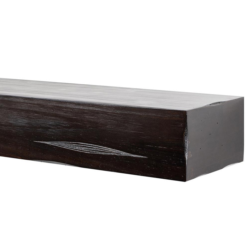 Kynsley Distressed Wood Fireplace Mantel Shelf with Corbels, 48" Length, Blonde Distressed