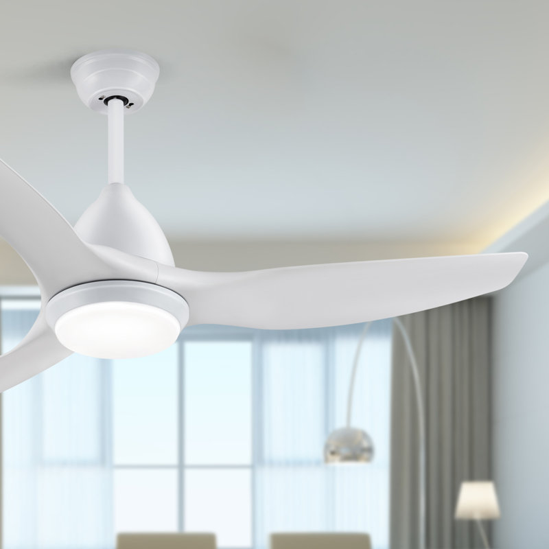 Ventilateur de plafond 3 pales 52 po, Blanc