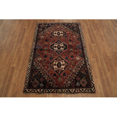Tapis traditionnel à teinture végétale magnifiquement fabriqué 4 x 5