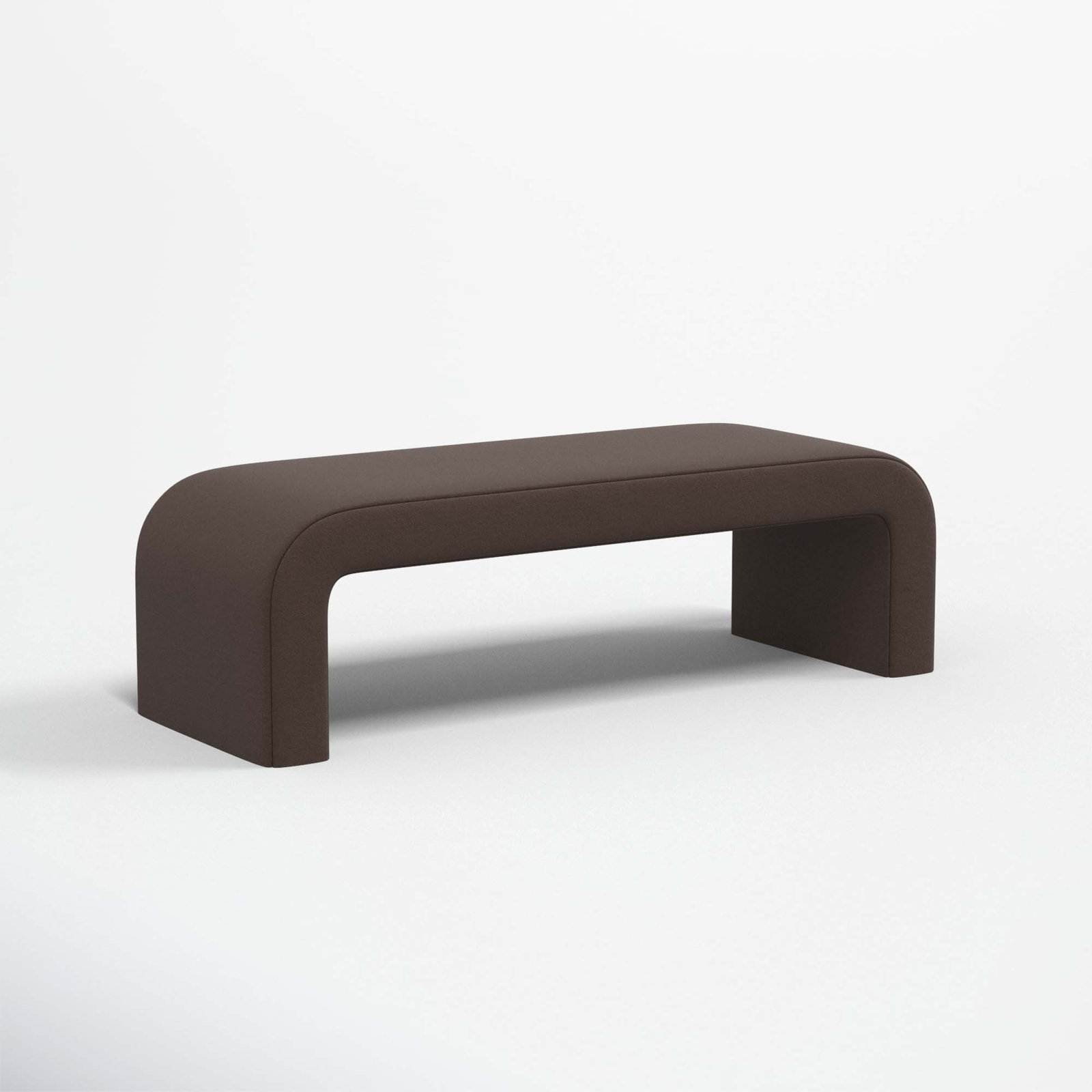 Barley 52" Bedroom Bench, Classic Chocolate Velvet