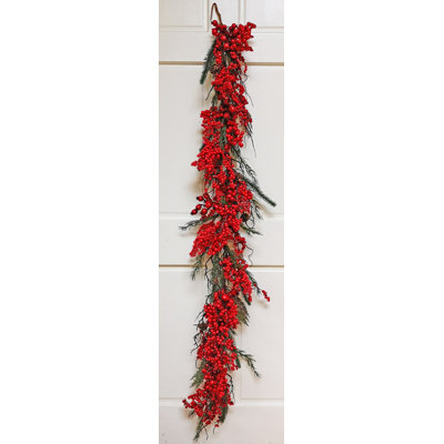 72'' in. Faux Berry, Cedar Garland