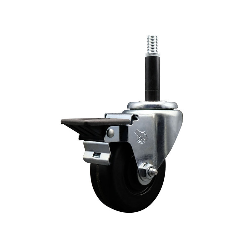 Roulettes pivotantes extensibles avec frein Phenolique SCC PLB 3-1 / 2 po x 3/4 po