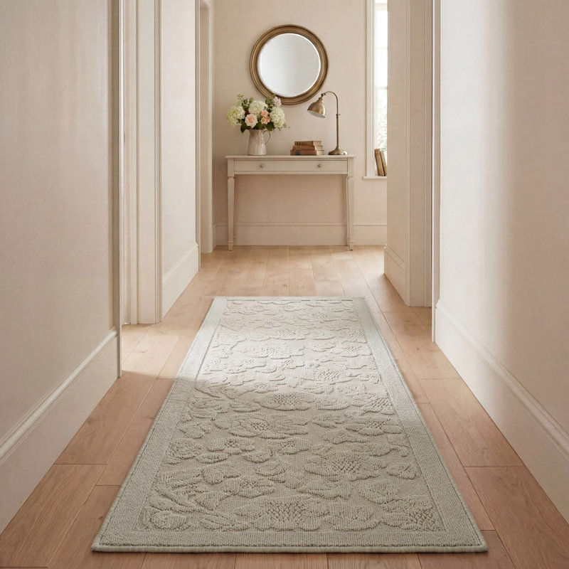 Laura Ashley Rosemoor Hi-Low Tufted Rugs, Runner 2' x 6', Sage