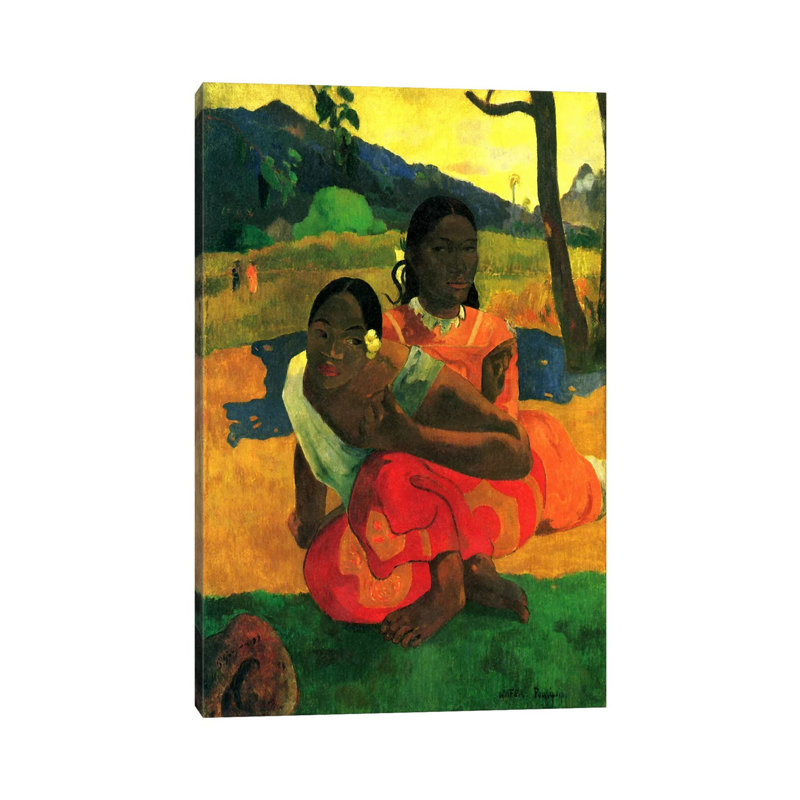 Nafea Faaipoipo (When Are You Getting Married) 1892 by Paul Gauguin - Wrapped Canvas Painting, 152.5 cm H x 101.5 cm W