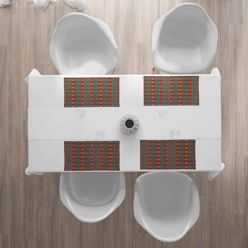 Polyester Geometric Rectangle Placemat