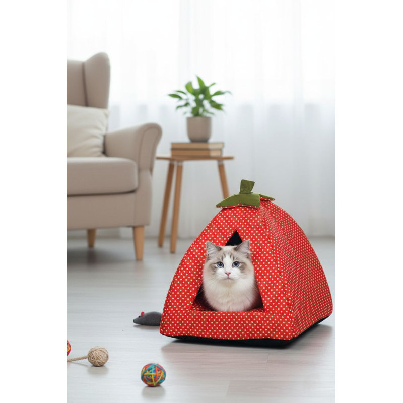 Lit pour chat, Rouge