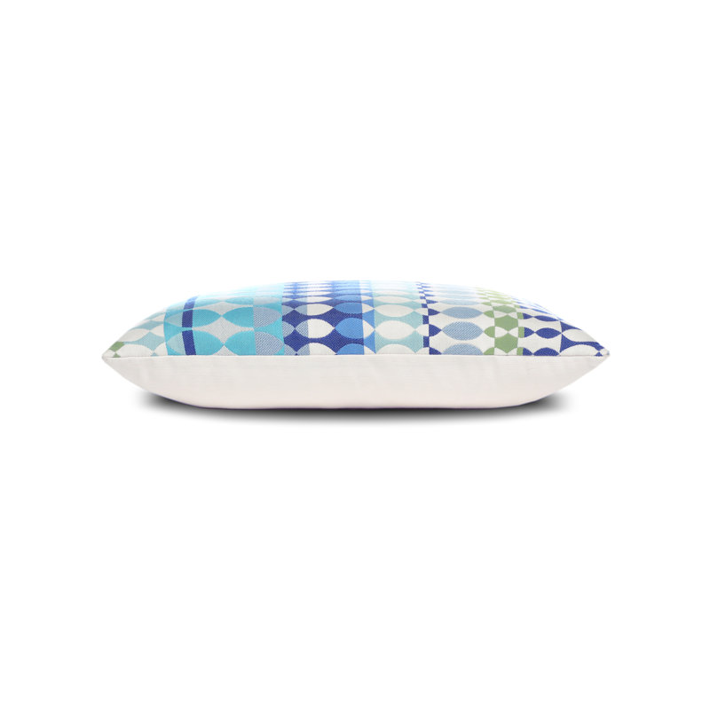 Modern Oval Ocean Pillow Cover & Insert, 12" x 20", Rectangular