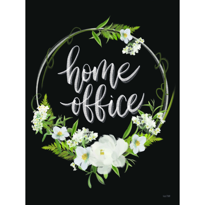 Home Office - Impression sur toile tendue, H 16 po x l 12 po