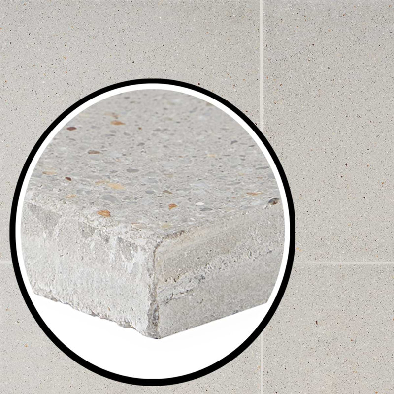 True Terrazzo 16x16 Polished Terrazzo Tile, Argento Beige
