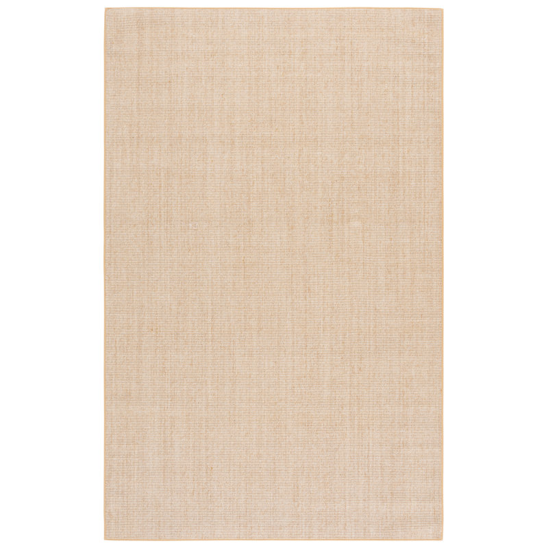 Martha Stewart Sisal/Jute Solid Color Rug in Ivory, Rectangle 5' x 8'