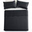 Ensemble de couvre-lit 3 pièces en microfibre gaufrée avec taies décoratives assorties - Literie légère, douce et élégante-515251822-515251810
