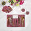 Pheasant Feathers Vegan Leather Rectangle Pebble Placemat-1069368260
