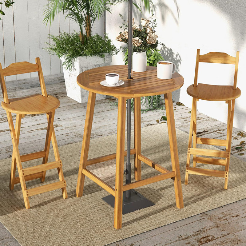 Table d'extérieur Seti L 31,5 po x l 31,5 po