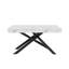 Extendable Metal Base Dining Table-1330830064