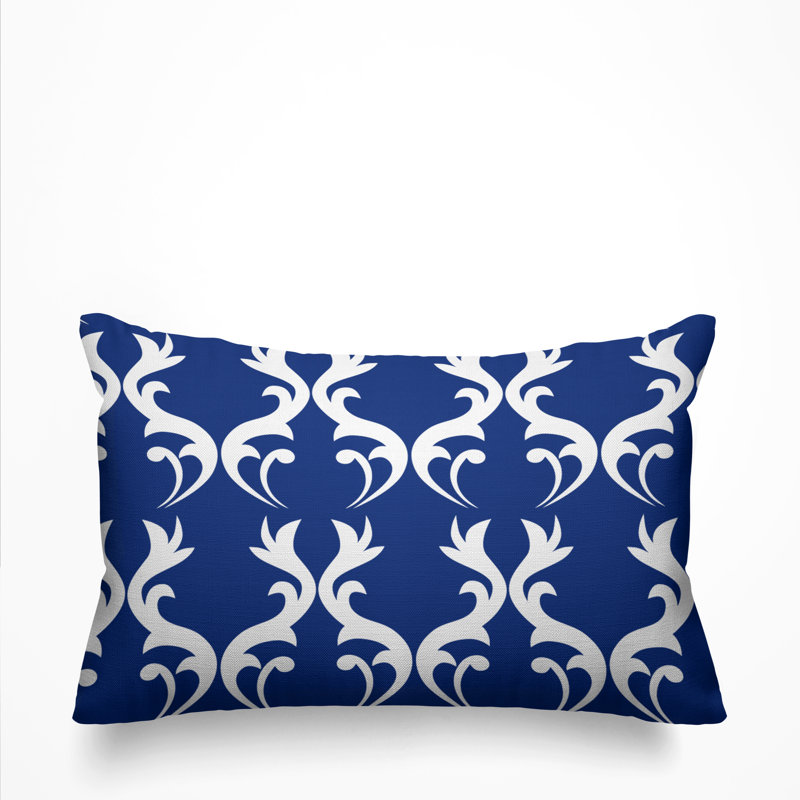 Housse et insert de coussin d'extérieur Galton, Bleu