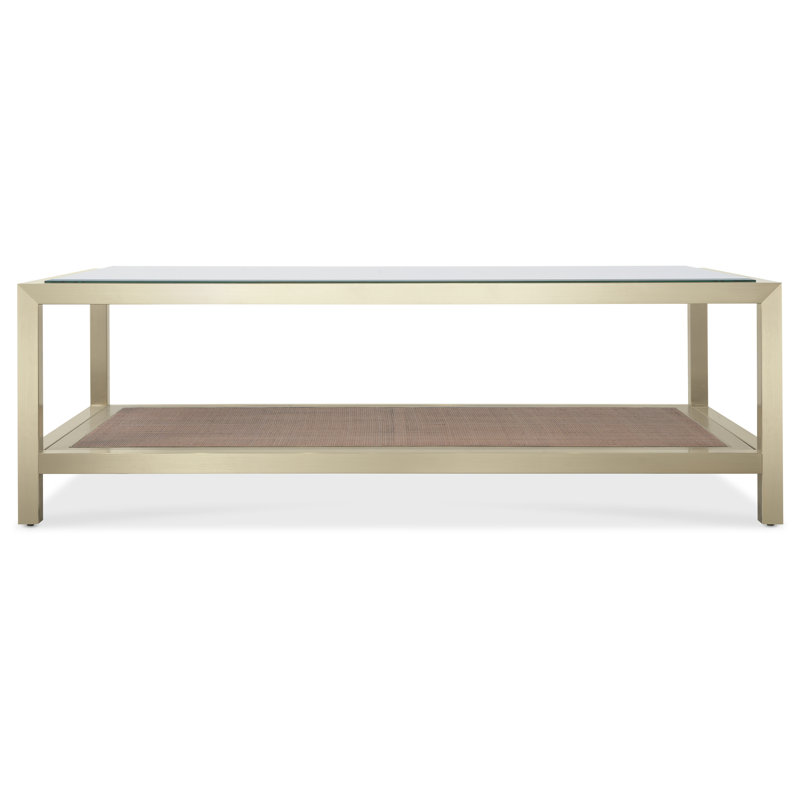 Melange Glass Cocktail Table