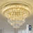 18in LED Flush Mount Chandelier Maple Leaf Crystal Ceiling Light Fixture-114760089-114760088