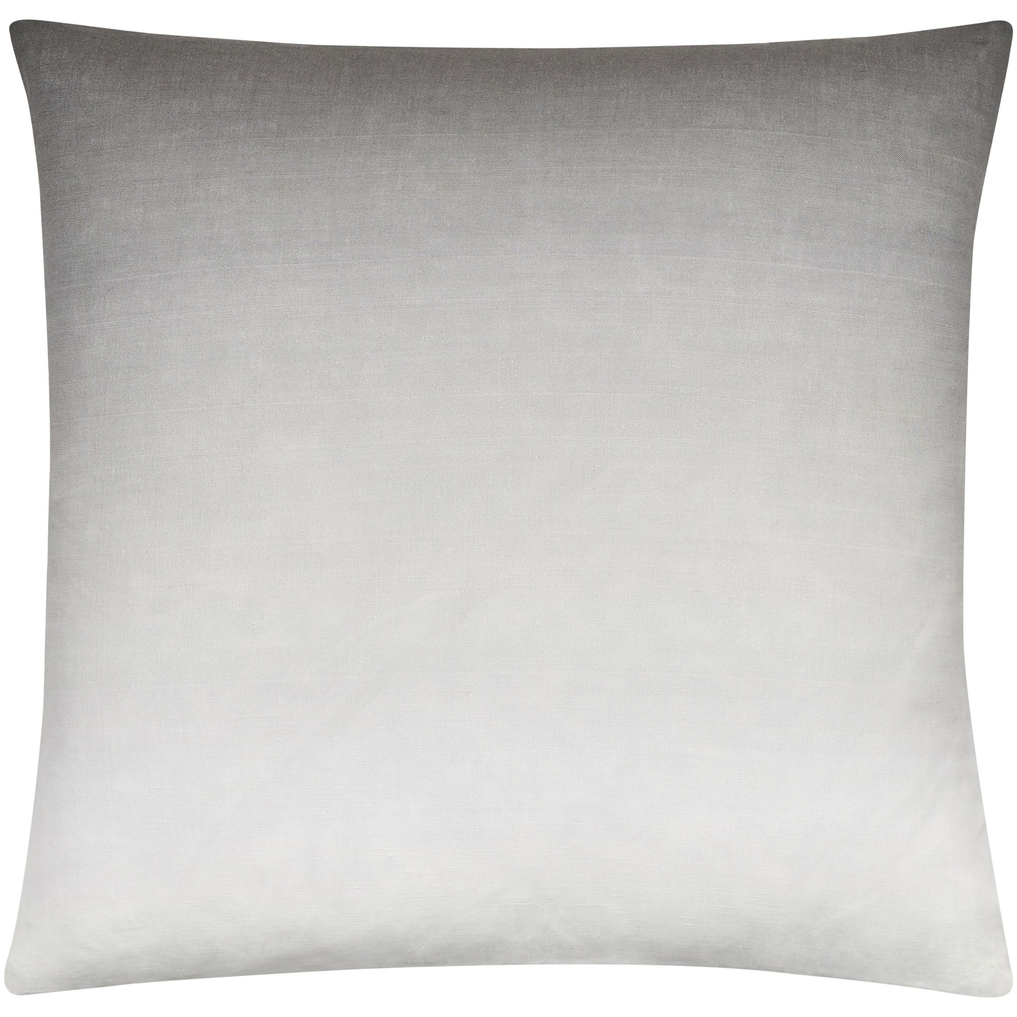 Deadra Ombre Linen Throw Pillow, Pillow Cover Only - No Insert, Charcoal, 18" x 18"