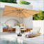 Durable Rectangle Patio Umbrella with Crank Lift and Wind Vent for Outdoor Spaces-130719165