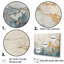 Gold And Blue Paint Fusion - Abstract Wall Art Set-107748005-107748007