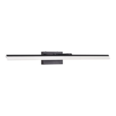 39 Inch Modern LED Bathroom Vanity Light – Sleek Black Metal Wall Sconce for Mirror, Dressing Room or Sink Area