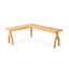 Bureaux en bois massif en L Burlywood-107286843-107286841