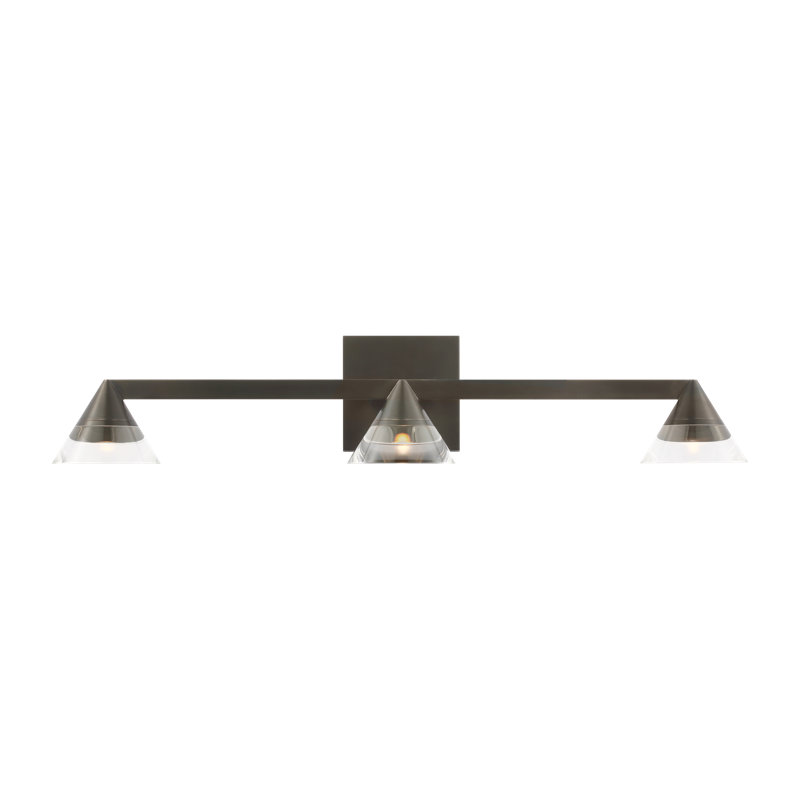 Midrand LED Vanity Light, Bronze, 3, 5" H x 25.5" W x 5.7" D
