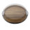 Farberware Build-a-Board Round Acacia Charcuterie Board with Locking Lid