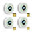 Dual Sensor Smoke Alarm&Carbon Monoxide Detector,(White/4 PCS)