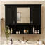 Armoire à pharmacie murale 35 po x 28 po, armoire de salle de bain moderne avec miroir, armoire à miroir avec tablettes ouvertes-1063776441