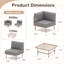 L-Shaped Patio Sectional Set with Cushions-1267836697-1267836699