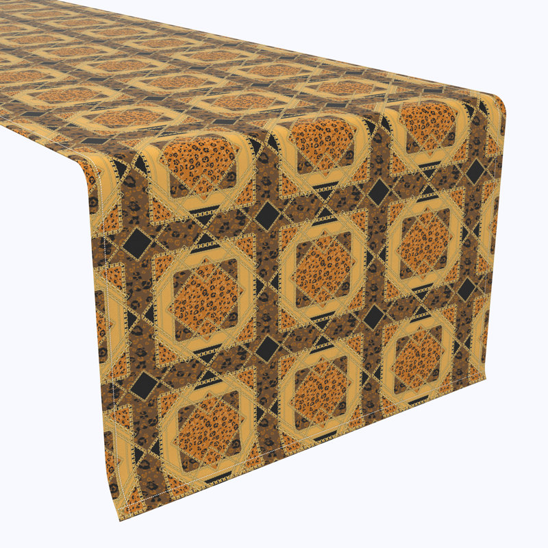Hayfa Geometric Table Runner, 72" x 12"