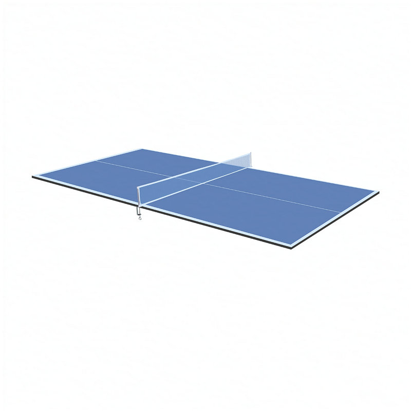Table de tennis de table pliable et portable 6 * 3pi, H 1 po x l 35,5 po x L 71 po, Bleu