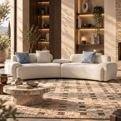 122" Modern Modular Curved Sectional Sofa