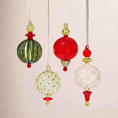 3" Glass Finial Ornament