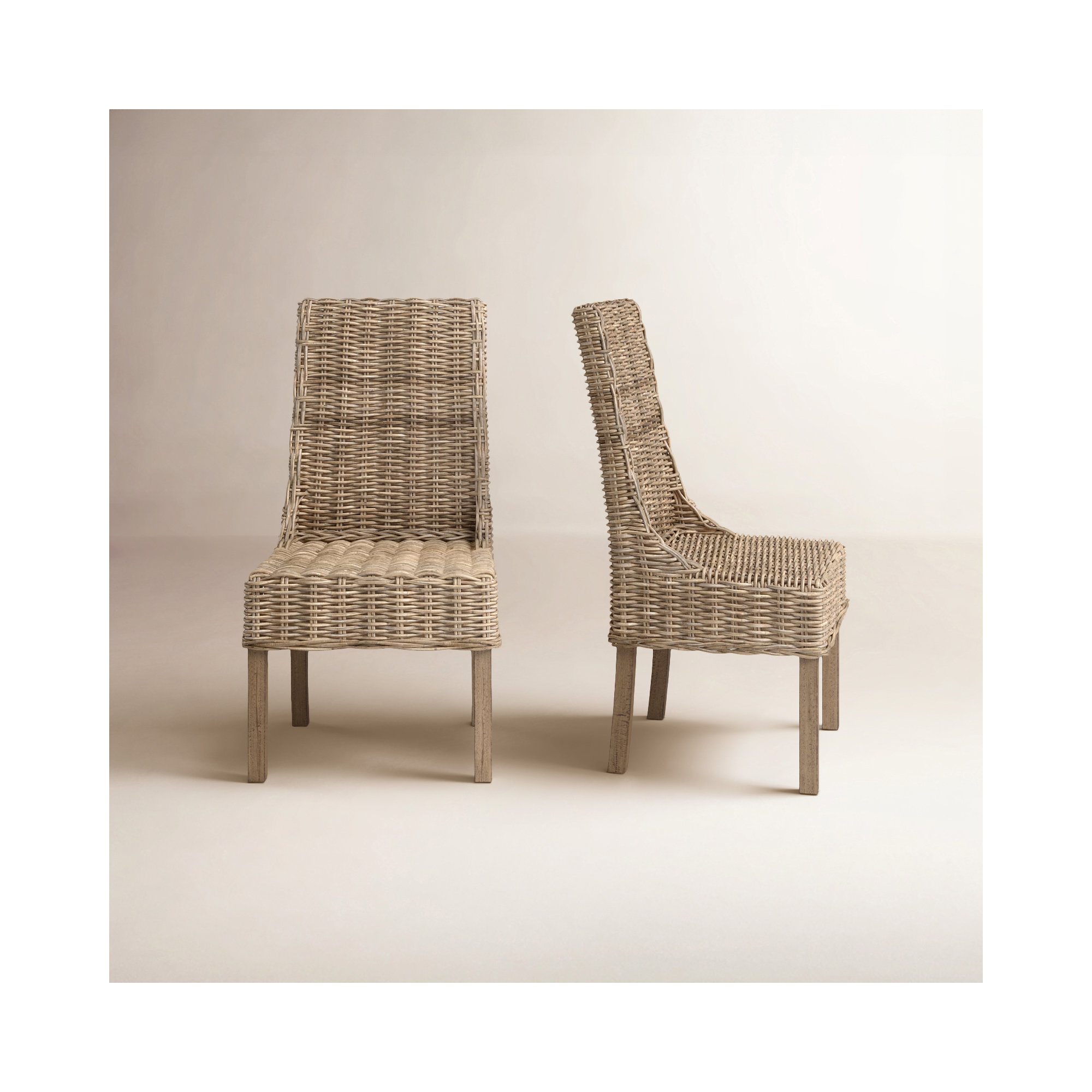 Armine Wicker Side Chair