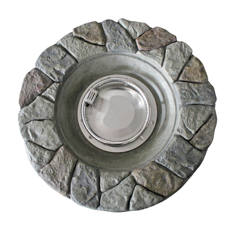 Round Polyresin Propane Smokeless Fire Pit