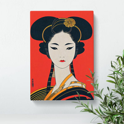 Geisha Portrait No.1 - Wrapped Canvas