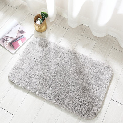 Tapis de salle de bain 23,62 po x 15,75 po, tapis de bain en chenille absorbant très doux, envers en caoutchouc à séchage rapide, tapis de bain lavables à la machine pour le plancher de la salle de bain, la baignoire et la douche, accessoires de décoration intérieure